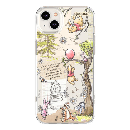 Capinha para celular  Turma do Pooh - Colagem Cottage