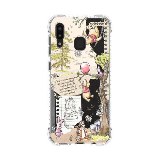 Capinha para celular  Turma do Pooh - Colagem Cottage