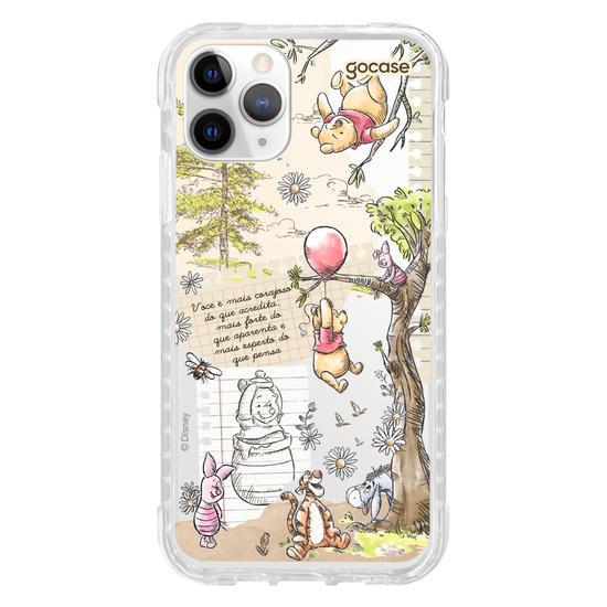 Capinha para celular  Turma do Pooh - Colagem Cottage