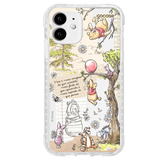 Capinha para celular  Turma do Pooh - Colagem Cottage