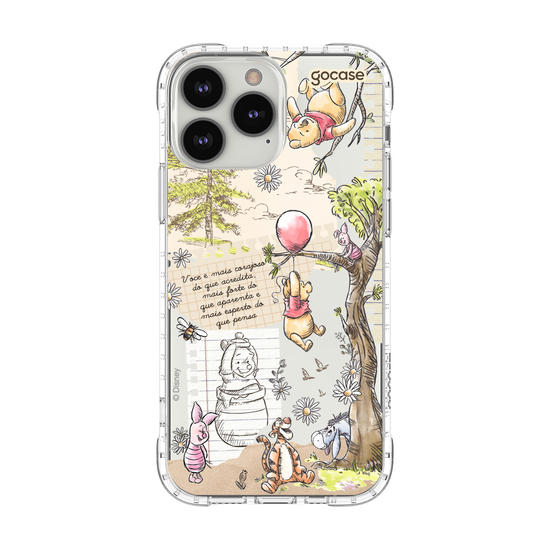 Capinha para celular  Turma do Pooh - Colagem Cottage