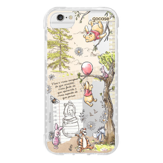 Capinha para celular  Turma do Pooh - Colagem Cottage