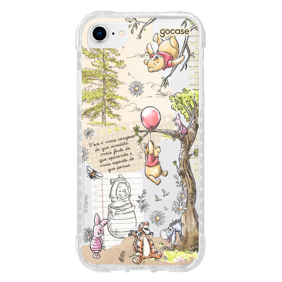Capinha para celular  Turma do Pooh - Colagem Cottage