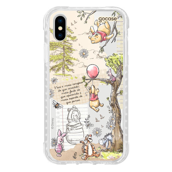 Capinha para celular  Turma do Pooh - Colagem Cottage