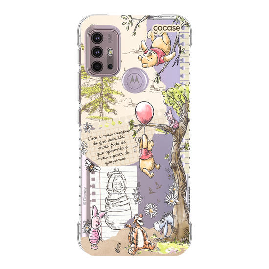 Capinha para celular  Turma do Pooh - Colagem Cottage