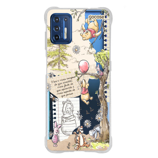 Capinha para celular  Turma do Pooh - Colagem Cottage