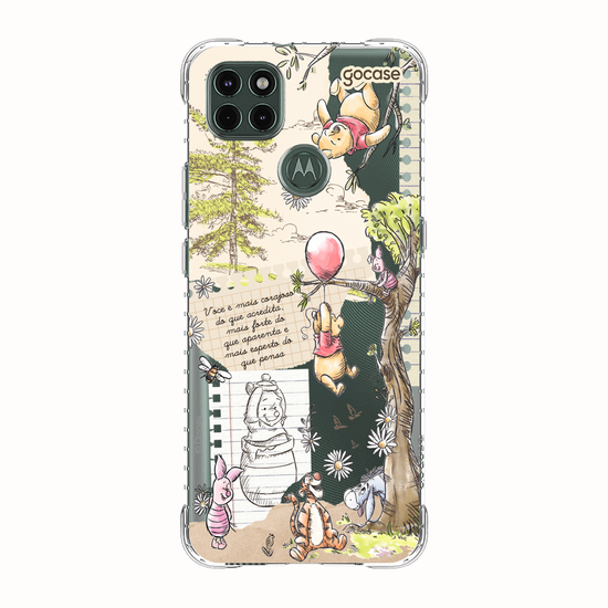 Capinha para celular  Turma do Pooh - Colagem Cottage