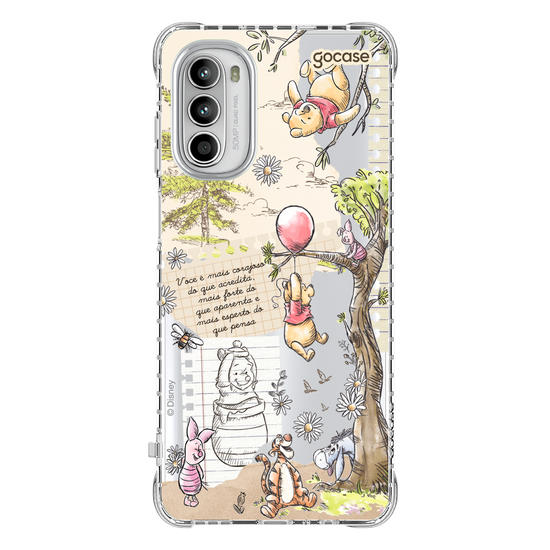 Capinha para celular  Turma do Pooh - Colagem Cottage