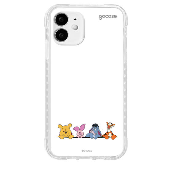 Capinha para celular  Turma do Pooh Minimalista