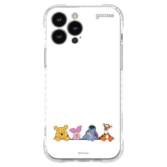 Capinha para celular  Turma do Pooh Minimalista