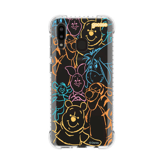 Capinha para celular  Turma do Pooh - Rostinhos Rainbow