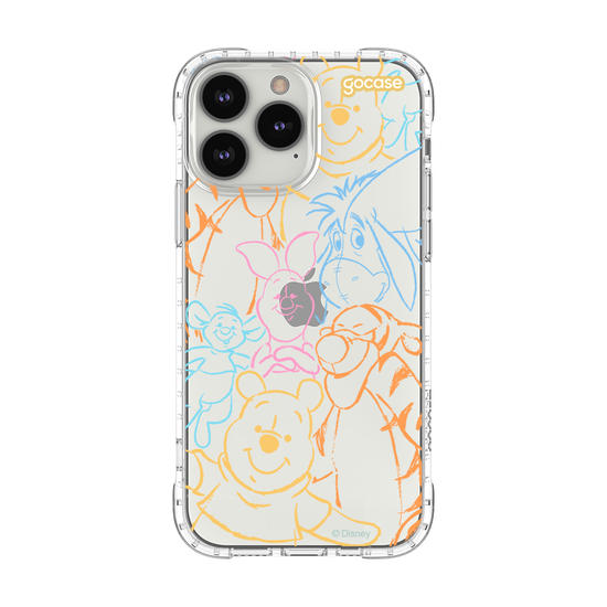 Capinha para celular  Turma do Pooh - Rostinhos Rainbow
