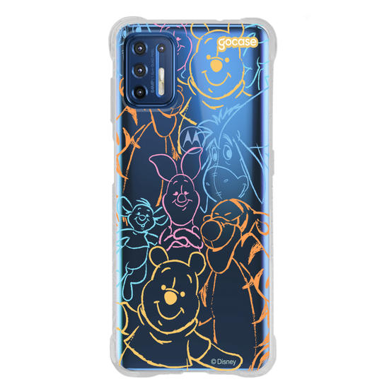 Capinha para celular  Turma do Pooh - Rostinhos Rainbow