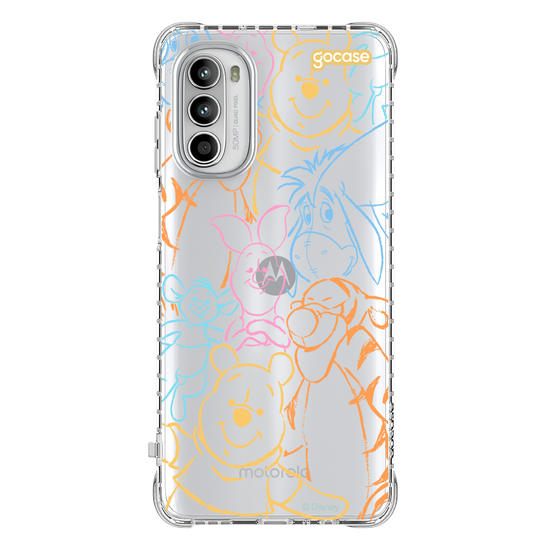 Capinha para celular  Turma do Pooh - Rostinhos Rainbow