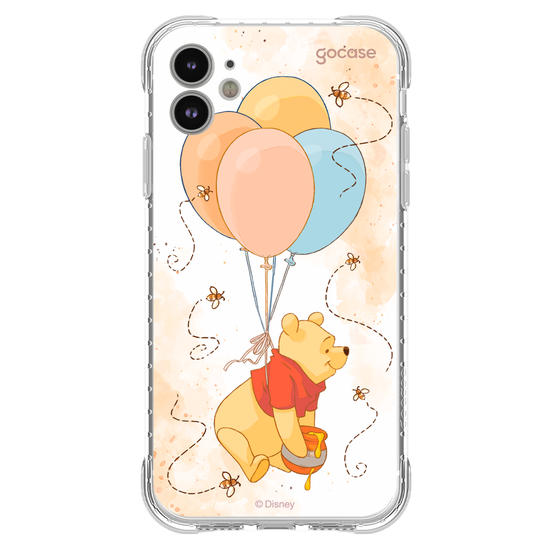 Capinha para celular  Pooh - Balões e Abelhinhas