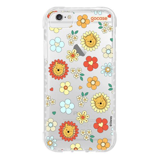 Capinha para celular  Pooh Floral 70s