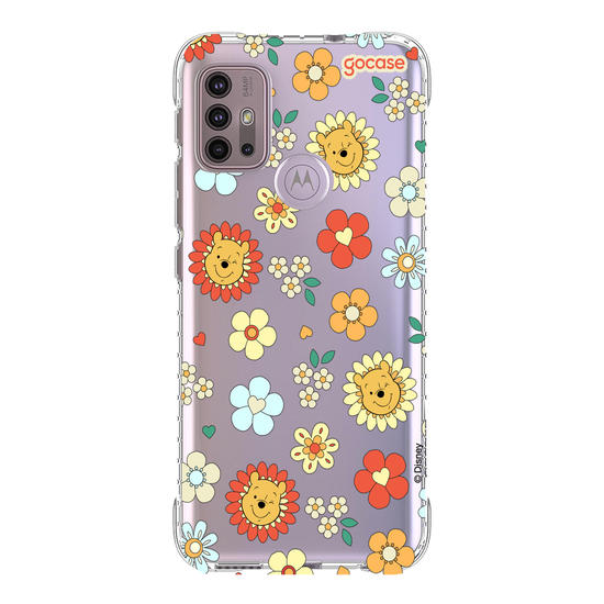 Capinha para celular  Pooh Floral 70s