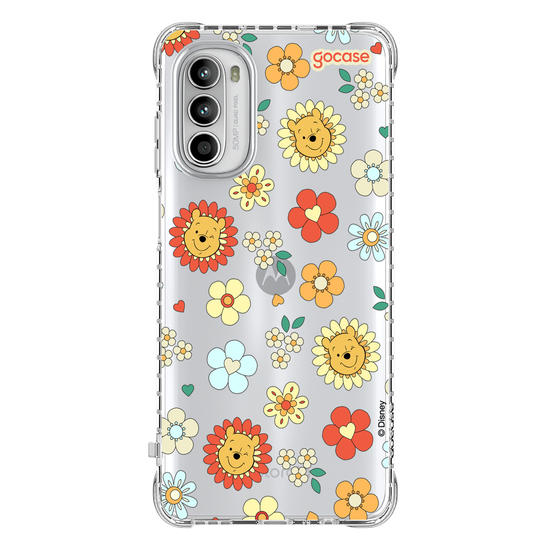 Capinha para celular  Pooh Floral 70s