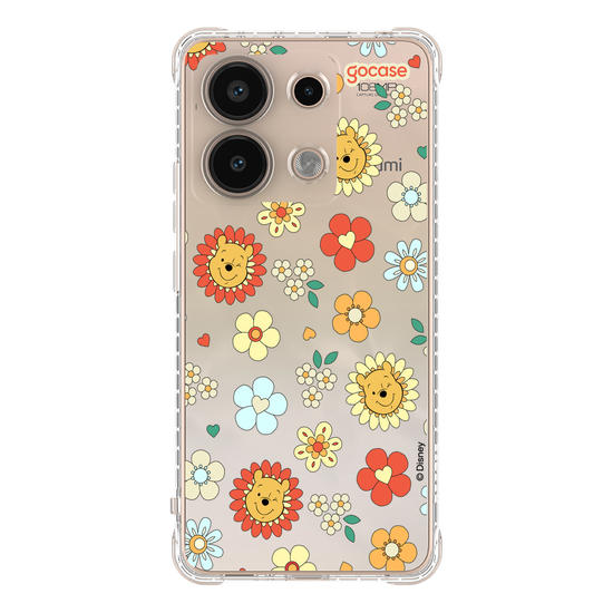 Capinha para celular  Pooh Floral 70s