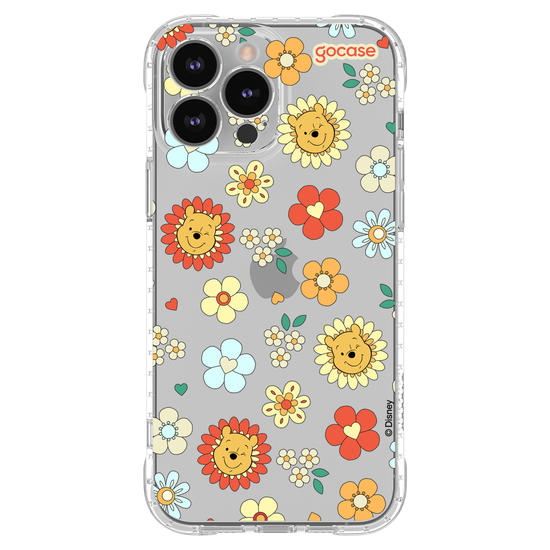 Capinha para celular  Pooh Floral 70s