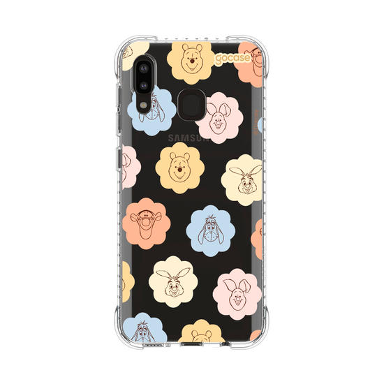 Capinha para celular  Turma do Pooh - Rostinhos em Flores