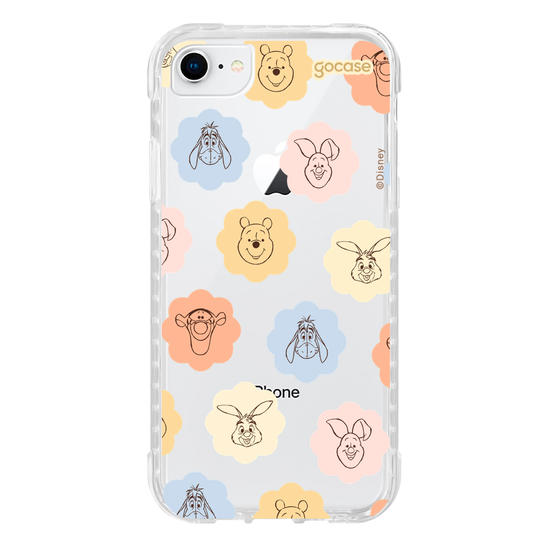 Capinha para celular  Turma do Pooh - Rostinhos em Flores
