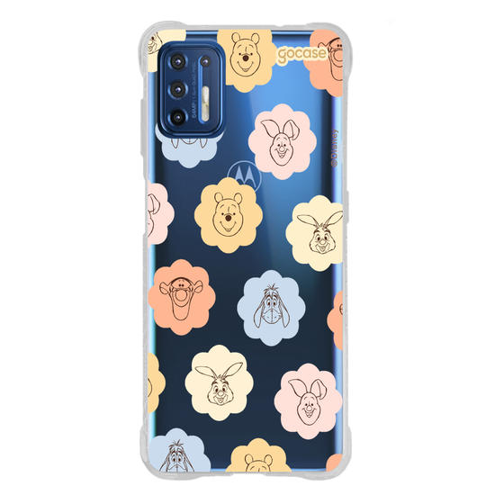 Capinha para celular  Turma do Pooh - Rostinhos em Flores