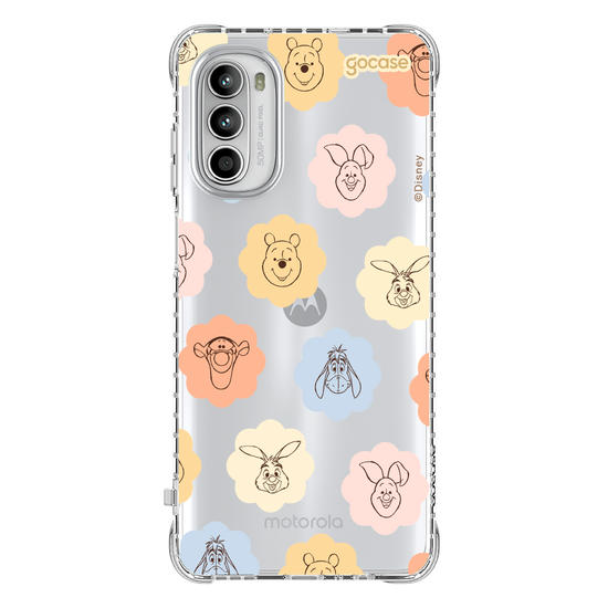 Capinha para celular  Turma do Pooh - Rostinhos em Flores