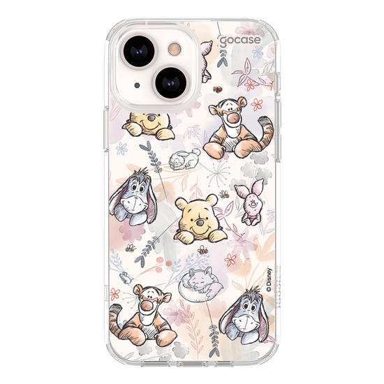 Capinha para celular  Ursinho Pooh - Watercolor Nature