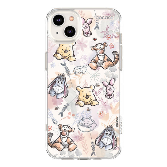 Capinha para celular  Ursinho Pooh - Watercolor Nature
