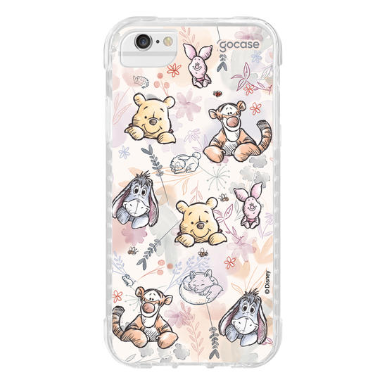 Capinha para celular  Ursinho Pooh - Watercolor Nature