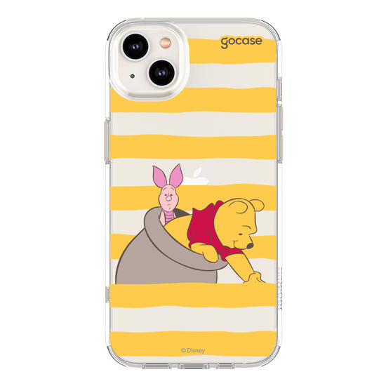 Capinha para celular  Ursinho Pooh - Mel e Listrinhas