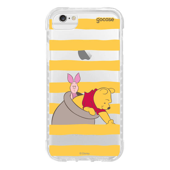 Capinha para celular  Ursinho Pooh - Mel e Listrinhas