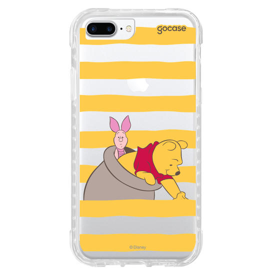 Capinha para celular  Ursinho Pooh - Mel e Listrinhas