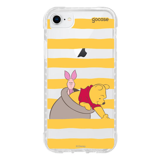 Capinha para celular  Ursinho Pooh - Mel e Listrinhas