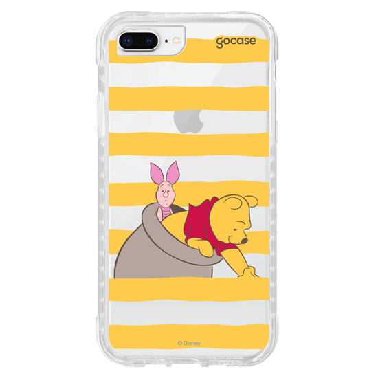 Capinha para celular  Ursinho Pooh - Mel e Listrinhas