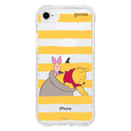 Capinha para celular  Ursinho Pooh - Mel e Listrinhas