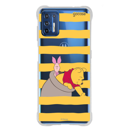 Capinha para celular  Ursinho Pooh - Mel e Listrinhas