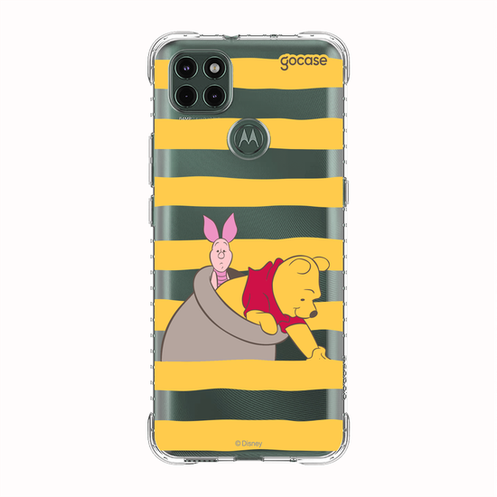 Capinha para celular  Ursinho Pooh - Mel e Listrinhas