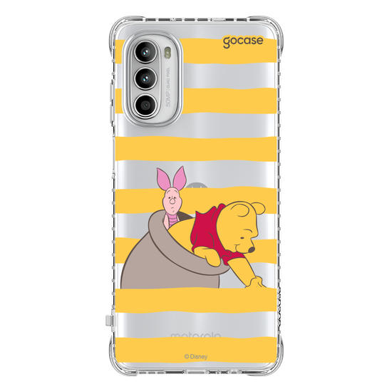 Capinha para celular  Ursinho Pooh - Mel e Listrinhas