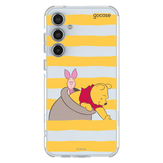 Capinha para celular  Ursinho Pooh - Mel e Listrinhas