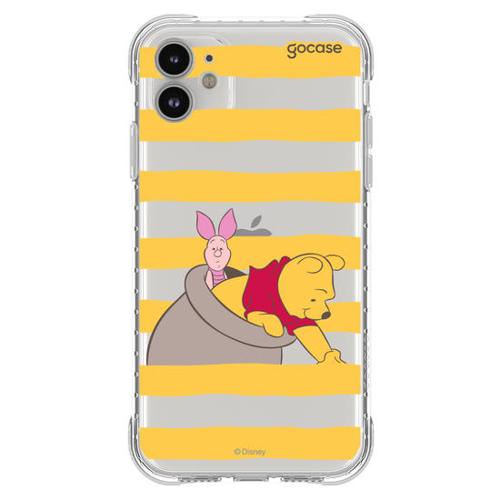 Capinha para celular  Ursinho Pooh - Mel e Listrinhas