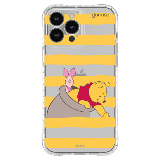 Capinha para celular  Ursinho Pooh - Mel e Listrinhas