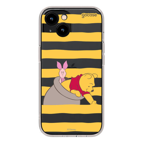 Capinha para celular  Ursinho Pooh - Mel e Listrinhas