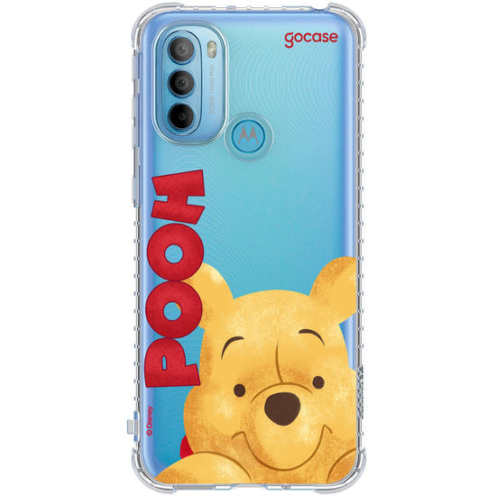 Capinha para celular  Pooh - Big Face Name