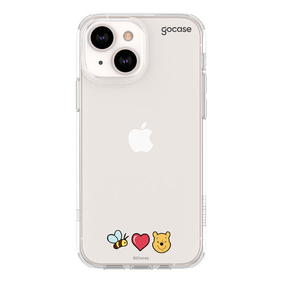 Capinha para celular Bee, Love e Pooh