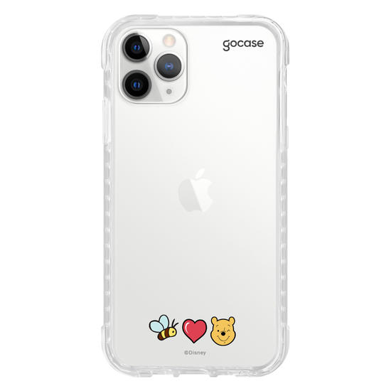 Capinha para celular Bee, Love e Pooh