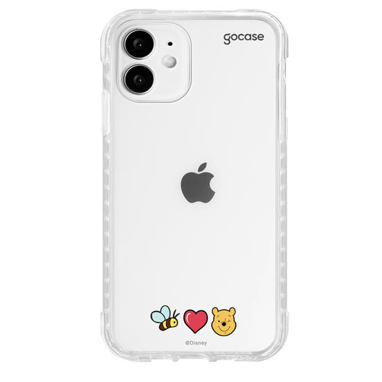 Capinha para celular Bee, Love e Pooh