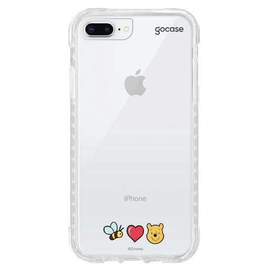Capinha para celular Bee, Love e Pooh