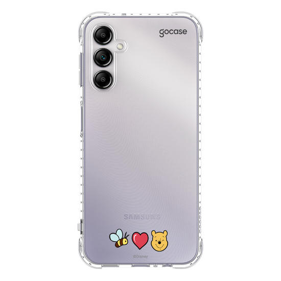 Capinha para celular Bee, Love e Pooh